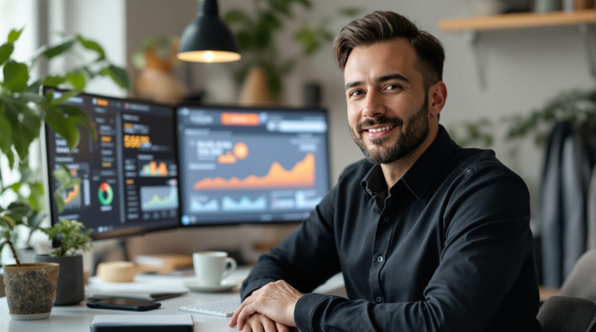 Analytics dashboard showing creator platform revenue and payout metrics